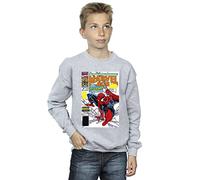 Marvel Boys Spider-Man Marvel Age Comic Cover Sweatshirt Sport Grey 9-11 Years