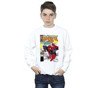 Marvel Boys Spider-Man Marvel Age Comic Cover Sweatshirt White 7-8 Years