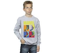 Marvel Boys Spider-Man Pop Art Sweatshirt Sport Grey 12-13 Years