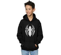 Marvel Boys Spider-Man Ultimate Spider Logo Hoodie Black 7-8 Years