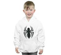 Marvel Boys Spider-Man Ultimate Spider Logo Hoodie White 7-8 Years
