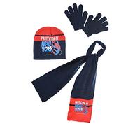 Marvel Boys Spiderman Avengers Beanie Hats or Hat Scarf and Glove Sets (54 cms (Ages 4-8), Red Hat Scarf Gloves Set)