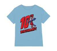 Marvel Boy's Spiderman Birthday 10 Unisex Kids T Shirt T-Shirt
