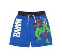Marvel Swim Shorts for Boys | Kids Blue Hulk Spider-Man Captain America Superheroes Swimming Pants Trunks | Childrens Swimwear 7-8 Years