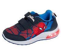 Marvel Boys Spiderman Light Up Trainers Kids Flashing Lights Running Sports Skater Shoes Navy 13 UK Child/EU 32