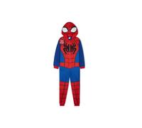 Marvel Boy's Spiderman Onesie Hooded One Piece Sleepsuit Nightwear Sleepwear | Size: 4-5 Years Marvel Multicolor 4-5 Years