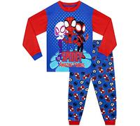 Marvel Boys Spiderman Pyjamas Long Sleeve Pyjama Set for Kids Blue 6-7 Years
