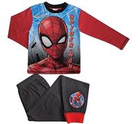 Marvel Boys Spiderman Pyjamas - Long Sleeved - 4 to 10 Years - 5-6 Years / 110-116 cms Black/Red
