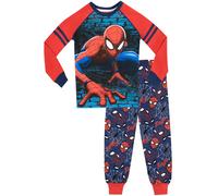 Marvel Boy's Spiderman Pyjamas Snuggle Fit in Red | Size: 8-9 Years Marvel Red 8-9 Years