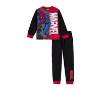Marvel Boys Spiderman Pyjamas, Spider-Man Pjs Set, Official Spiderman Gifts 3-4 Years Black