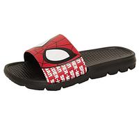 Marvel Boys Spiderman Sliders Kids Sandals Summer Pool Shoes Beach Flip Flops Black/Red 10 UK Child
