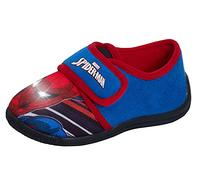 Marvel Boys Spiderman Slippers Kids Easy Fasten Non Slip Sole Slipper House Shoes Blue 9 UK Child/EU 27