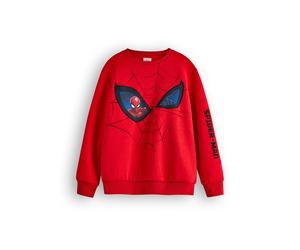 Marvel Boy's Spiderman Sweatshirt | Boys Red | Official Merch | Size: 5-6 Years Marvel Red 5-6 Years