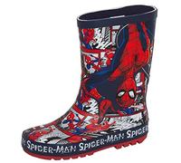 Marvel Boys Spiderman Wellington Boots Kids Rubber Wellingtons Rain Shoes Wellies Wellys Navy 12 UK Child