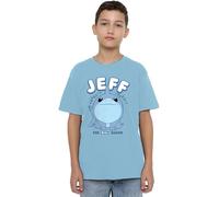 Marvel Boy's Spidey & His Amazing Friends Jeff The Land Shark T Shirt, Sky Blue, 7-8 Years