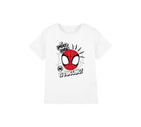 Marvel Boy's Spidey & His Amazing Friends Spidey Sense Is Tingling T-Shirt in White | Size: 3-4 Years Marvel White 3-4 Years