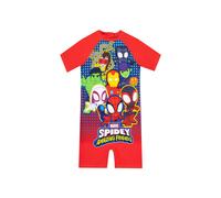 Marvel Boy's Spidey & His Amazing Friends Surfsuit in Red | Size: 6-7 Years Marvel Red 6-7 Years