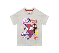 Marvel Boys T-Shirt Spiderman Grey 4-5 Years