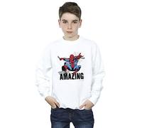 Marvel Boys The Amazing Spider-Man Sweatshirt White 7-8 Years