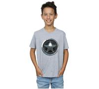 Marvel Boy's The Falcon & The Winter Soldier Chest Star T-Shirt in Grey | Size: 9 Years Marvel Grey 9 Years