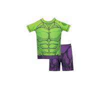 Marvel Boy's The Incredible Hulk Avengers Two Piece Swim Set in Green | Size: 7-8 Years Marvel Green 7-8 Years