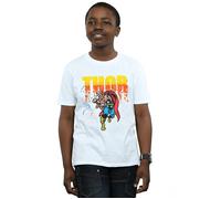 Marvel Boy's Thor Pixelated T-Shirt in White | Size: 3-4 Years Marvel White 3-4 Years