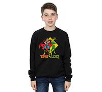 Marvel Boys Thor Vs Loki Sweatshirt Black 9-11 Years