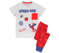 Marvel Boy's Toddler Short Sleeve Long Leg Pyjama Set (Red) in Red | Size: 3-4 Years Marvel Red 3-4 Years