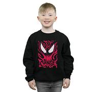 Marvel Boys Venom Carnage Sweatshirt Black 7-8 Years