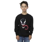 Marvel Boys Venom Face Sweatshirt Black 3-4 Years