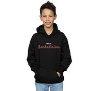 Marvel Boys WandaVision Logo Hoodie Black 9-11 Years
