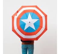 Grupo Erik Compact Umbrella - Marvel Captain America Gifts | Lightweight, Foldable & With Cover, Small Travel Umbrella Kids | Marvel Gifts Under 20 Pounds