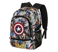 Marvel Captain America Comic-FAN Fight Backpack 2.2, Multicolour, 31 x 44 cm, Capacity 24 L