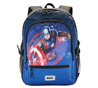 Marvel Captain America Full-FAN HS Fight Backpack, Blue, 18 x 31 x 44 cm, Capacity 24 L