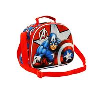Marvel Captain America Gravity-3D Lunch Bag, Red, 25.5 x 20 cm