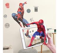 Marvel Captain America & Hulk Vinyl Stickers Augmented Reality Stickers for Kids Rooms - Kids Wall Decals for Bedroom are Easy to Put Up On Wall and Peel Off - Best Bedroom Décor Birthday Gift