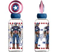 MARVEL Captain America Kids Plastic Water Bottle 560 ml