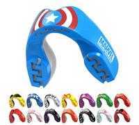 Captain America Sports Mouth Guard Adult/Junior Self-Fit Gum Shield Marvel Blue M/L