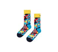 Marvel Captain America Novelty Socks - Gift Idea Happy Socks Blue 6-11