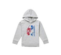 Marvel Captain America & Red Hulk Graffiti Youth Kids Pull-Over Hoodie, Athletic Heather in Grey | Size: 9-11 Years Marvel Grey 9-11 Years