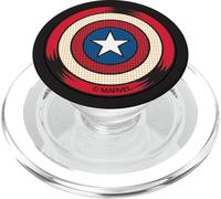Marvel Captain America Shield Halftone Retro Icon PopSockets PopGrip for MagSafe