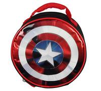 Marvel Captain America Shield Shiny Optical Illusion Insulated Lunch Box Bag Tote