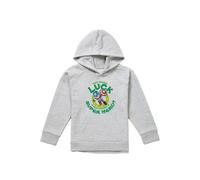 Marvel Captain America St Patrick'S Day Lucky Super Hero Youth Kids Pull-Over Hoodie, Athletic Heather in Grey | Size: 7-8 Years Marvel Grey 7-8 Years