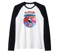 Marvel Captain America Symbol of Truth Sam Wilson Raglan Baseball Tee