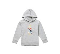 Marvel Captain Be Merry Be Bright Youth Kids Pull-Over Hoodie, Athletic Heather in Grey | Size: 7-8 Years Marvel Grey 7-8 Years