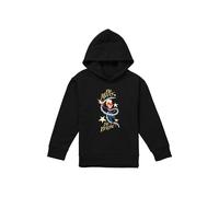 Marvel Captain Be Merry Be Bright Youth Kids Pull-Over Hoodie, Black | Size: 7-8 Years Marvel Black 7-8 Years