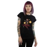 Captain Carol Danvers Cotton T-Shirt Marvel Black XL