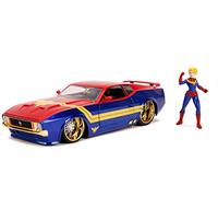 Jada Diecast - Captain Marvel and 1973 Ford Mustang Mach 1 Car - 1:24 Scale
