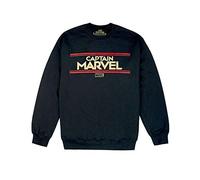Marvel Captain Letters Womens Black Sweatshirt