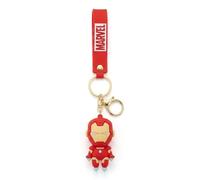 Marvel Character Keychain with Wrist Strap & Key Ring - Superhero Designs | Marvel character keychain with flexible wrist strap, metal split key ring and convenient lobster clasp